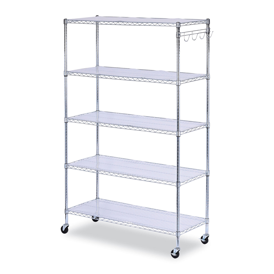 Five-Shelf Kit Silver 48x18x72 Each