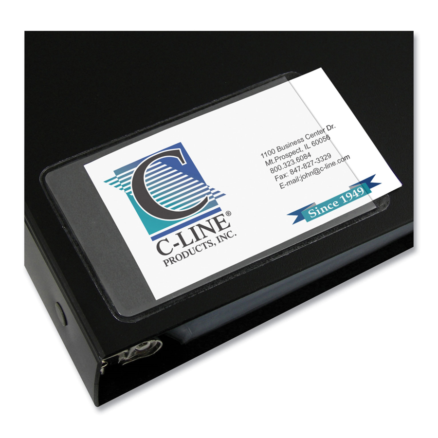 Business Card Holder Side Load 2x3.5 10/pk