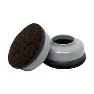 Floor Saver 1.5" Grey Slip-On 100/pk