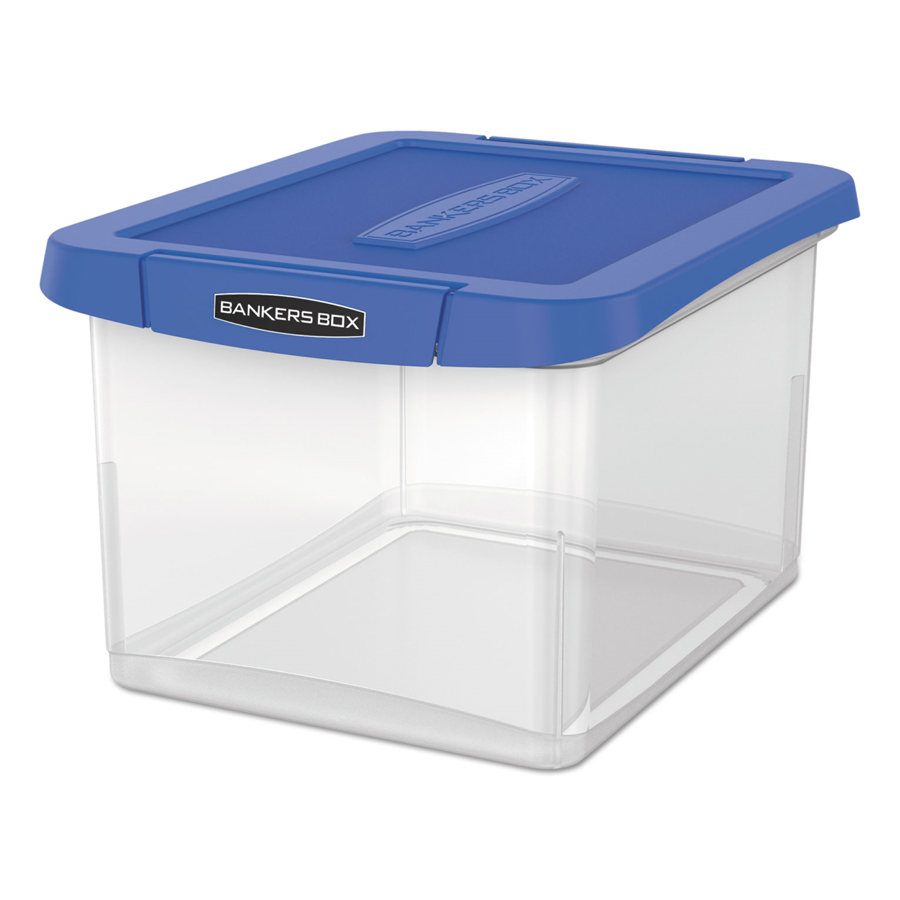 Plastic Storage Clr/Blue 14"x17.38"x10.5" Each