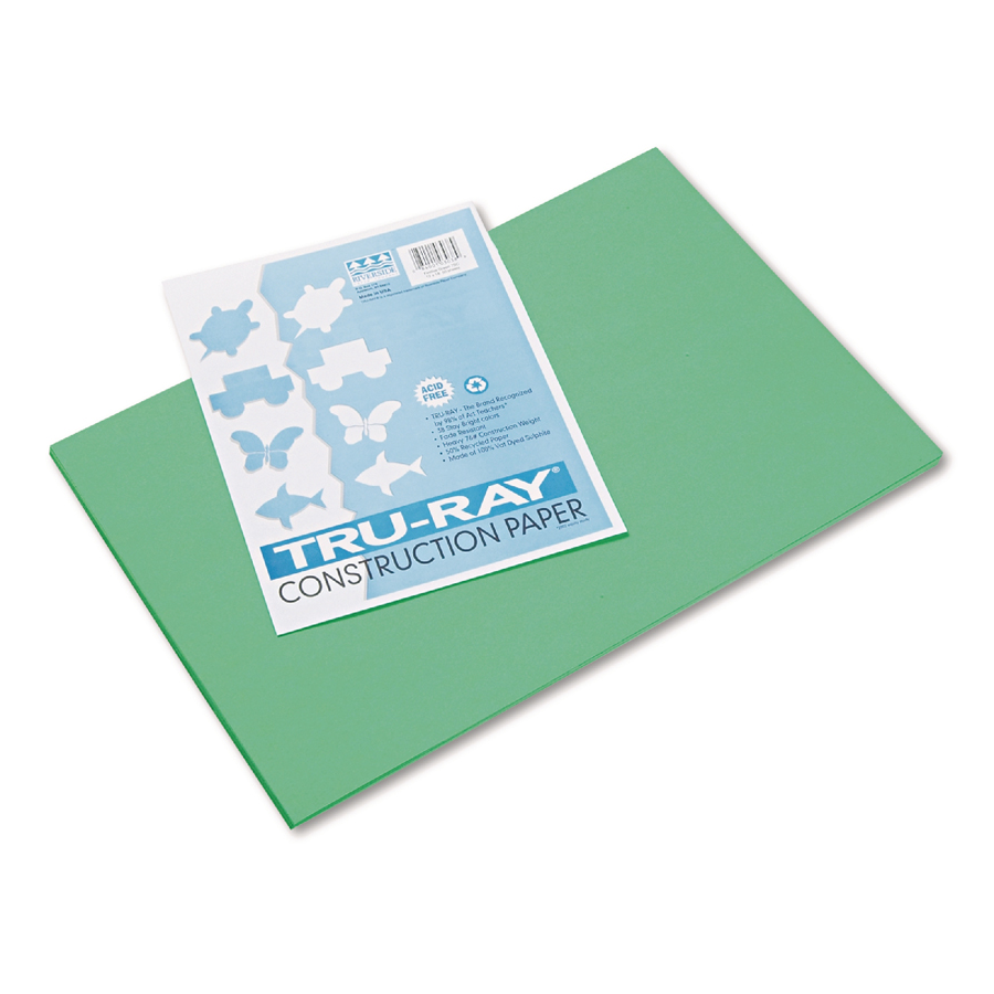 Construction Paper 12x18 Festive Green 50/pk