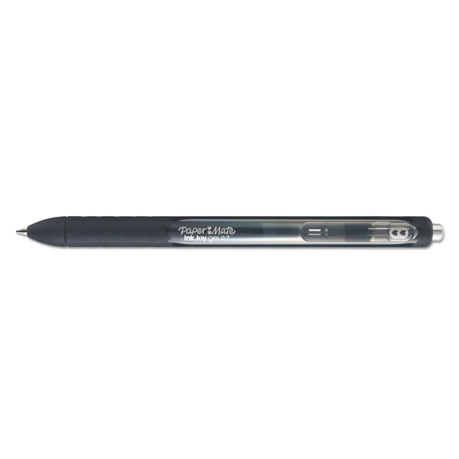 Black Gel Pen 0.7mm Retractable 36/pk