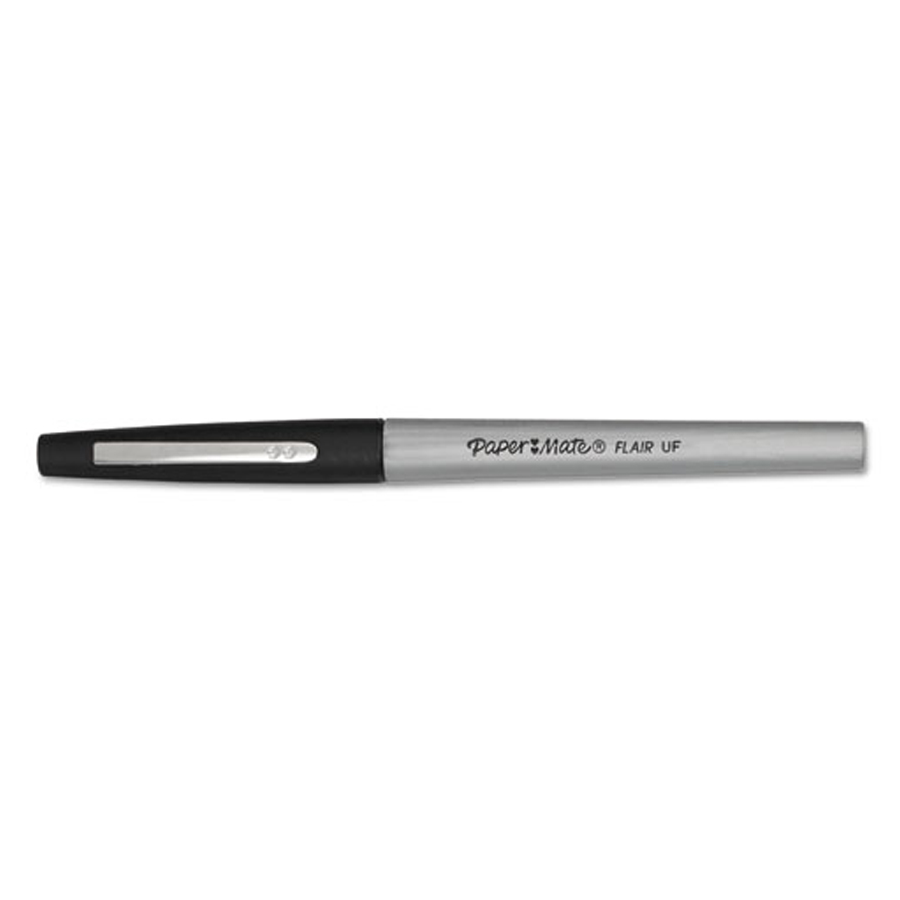 Flair Felt Tip Pen Extra Fine 0.4mm Black 12/bx
