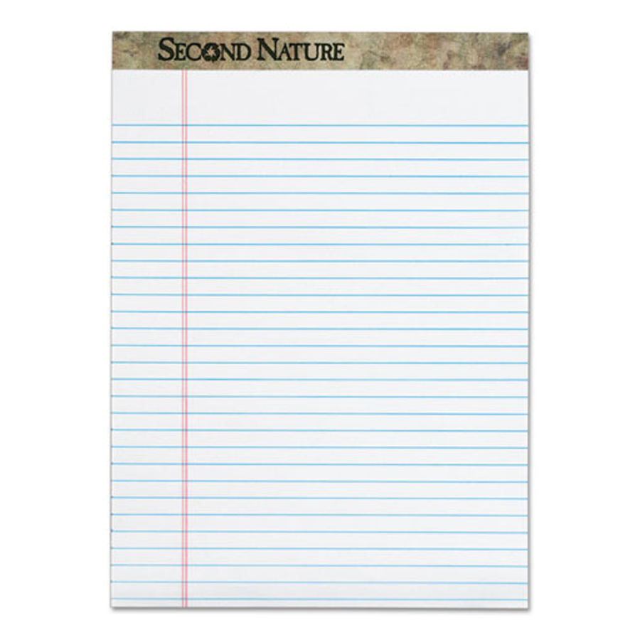 Recycled Legal Pad 8.5x11 Wht 50 Sht 12/pk